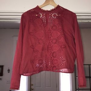Free People Button Back Shirt